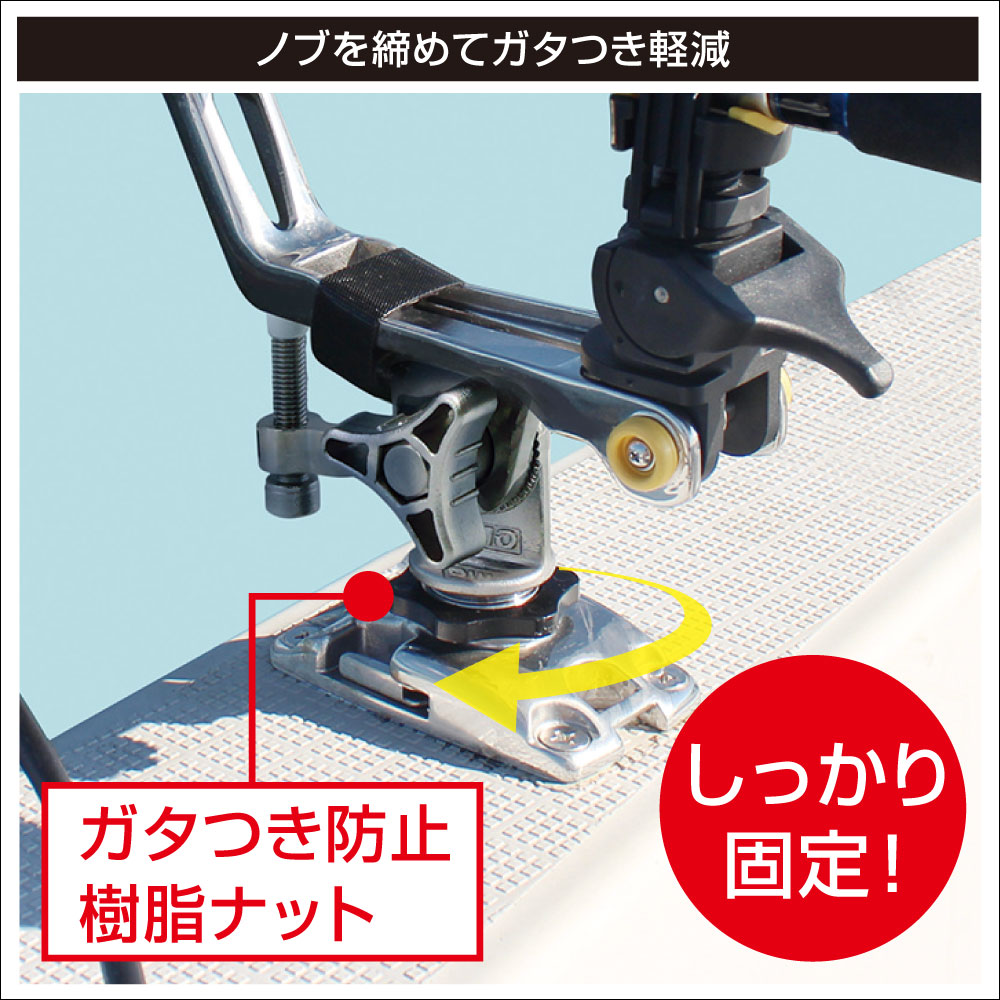 ノブを締めてガタつき軽減
