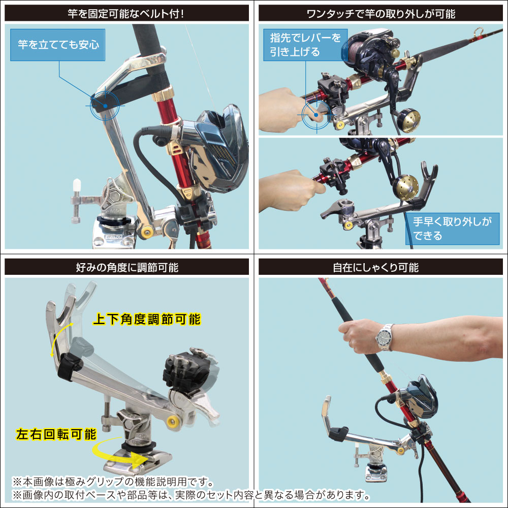 従来品と変わらぬ極みグリップの基本性能