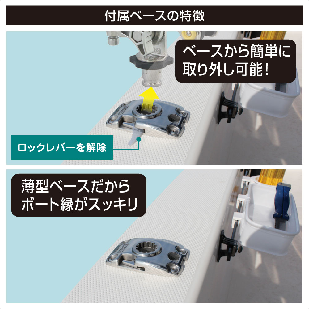 付属ベースの特徴