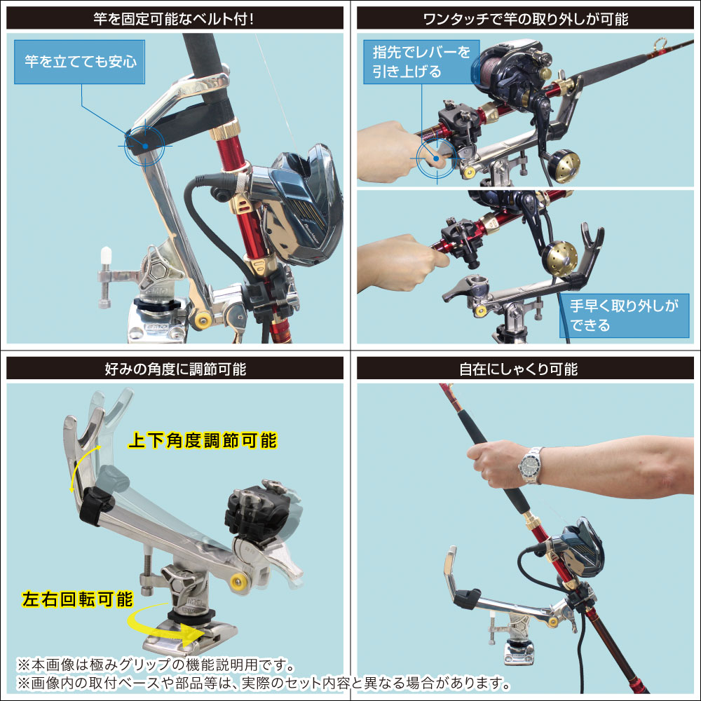 従来品と変わらぬ極みグリップの基本性能
