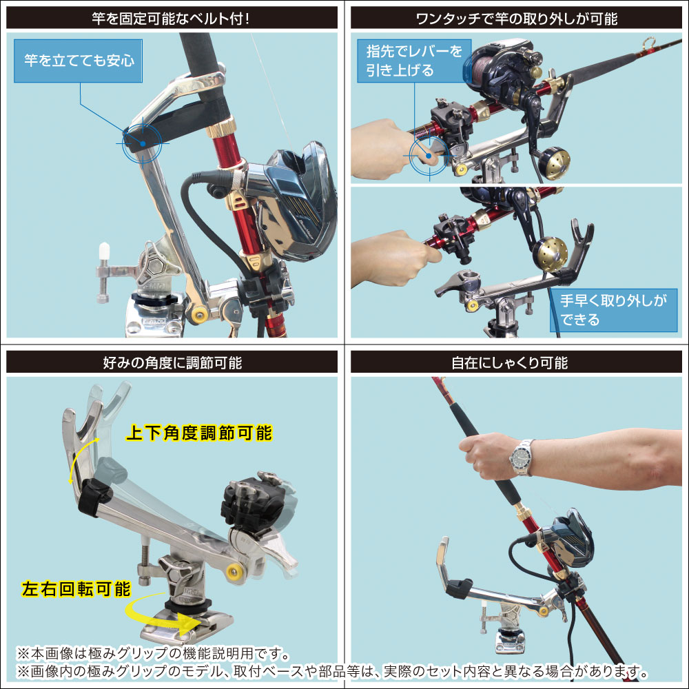 従来品と変わらぬ極みグリップの基本性能
