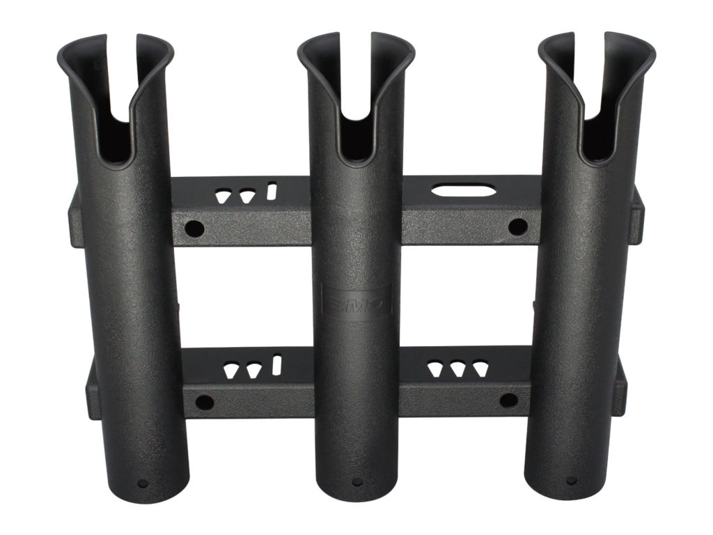 3連ロッドホルダー（一体型）ブラック